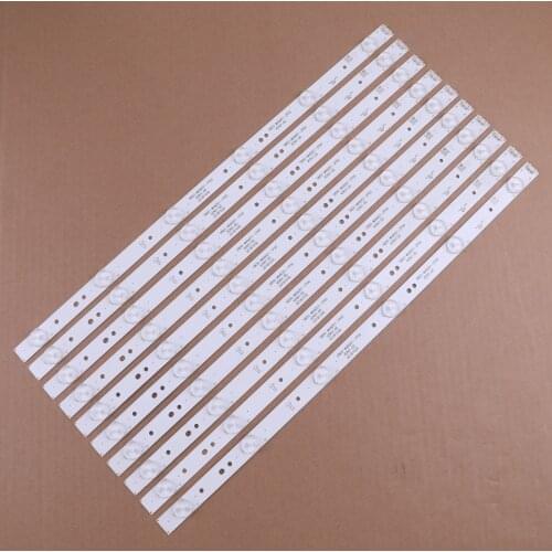 TKDMR 10pcs /set 49" inch TV LED Strip 5800-W49001-1P00 for 49E6000 49E3000 480mm 6LED Universal tv led backlight strip used