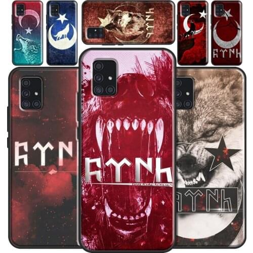 Turkey Turkish Flag Wolf Case For Samsung A52 A72 A12 A32 A42 A10S A20S A30 A40 A50 A70 A21S A20e A11 A41 A51 A71