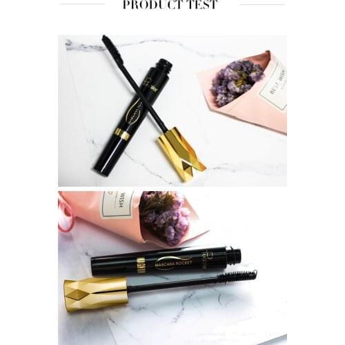 Diamond Eye Lash Mascara 4d Fiber Waterproof Rimel Mascara Eyelash Makeup Cosmetic Curling Lengthening Lashes Black Ink P1232