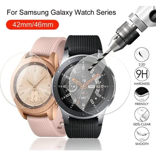 3pcs 9H Tempered Glass for Samsung Galaxy Watch 42mm 46mm Screen Protector Protective Film Guard Anti Explosion Anti-shatter