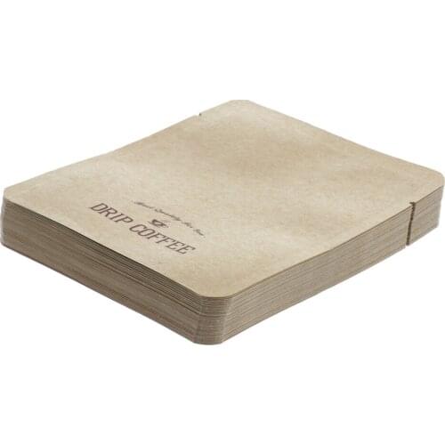 50Pcs Open Top Ear-Hanging Sealed Coffee Tea Bag Aluminum Vacuum Storage for Nuts Snacks