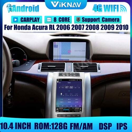 Android Car Radio for Honda Acura RL 2006 2007 2008 2009 2010 Car stereo multimedia player GPS navigation Vertical screen 2in