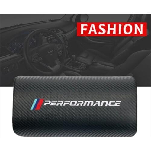 1pcs car neck pillows both side pu leather single headrest case for BMW M3 M5 X1 X3 X5 X6 E46 E39 E36