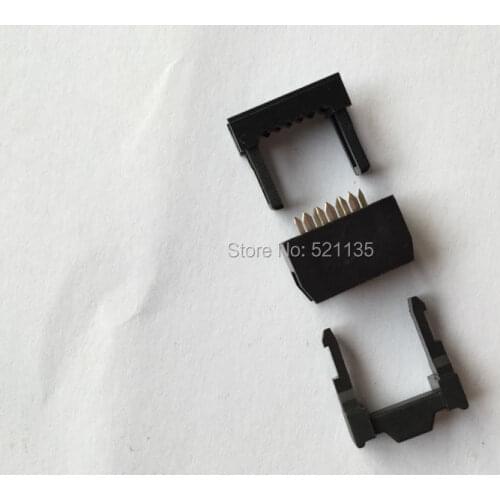 Free Shipping 100pcs IDC FC-6 Connector 6 PIN Female Header 2.54 mm