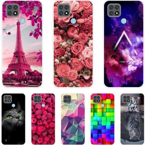 For Realme C21 Case Soft Silicone Cover For Realme C21 6.5 inch Geometric Style Phone Case For OPPO Realme C21 C 21 Fashion Capa