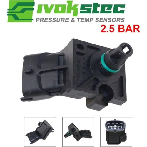 2.5BAR High Quality Intake Air Temp Turbocharger Turbo Boost Pressure MAP Sensor For 2004-2016 Ford Focus MK II 6M5Y9F479AA