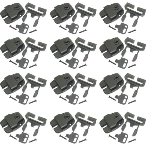 (pack of 12)Spa Hot Tub Cover latch Broken Latch Repair Kit repair Clip Lock with keys and hardwares for Spa Hot Tubs and others