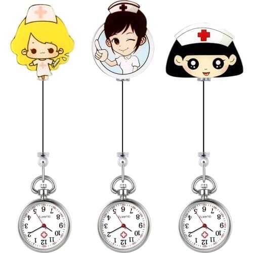 LANCARDO Hot Sell Fashion Pocket Watches Cartoon Girls Ladies Women Nurse Watches Unisex Doctor Medical FOB Pocket Watches 2020