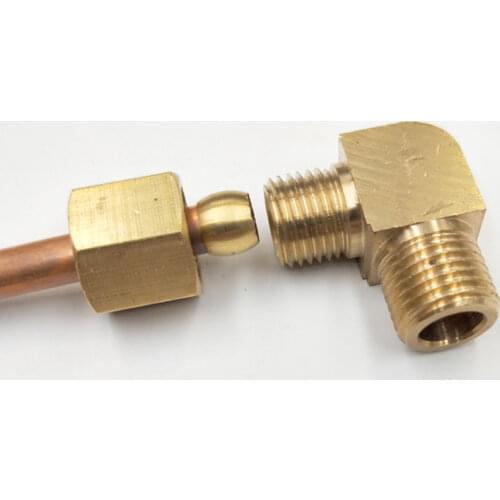 Elbow 1/8" 1/4" 3/8" 1/2" NPT Male x Fit 1/8" 3/16" 1/4" 5/16" 3/8" OD Tube Compression Union Brass Pipe Fitting