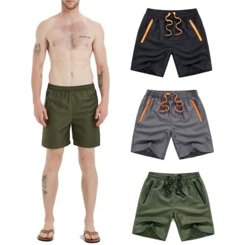 Summer Men Shorts Quick Drying Sport Elastic Pocket Drawstring Beach Swim Trunks Beach Shorts Plus Size 2XL Short Men Male