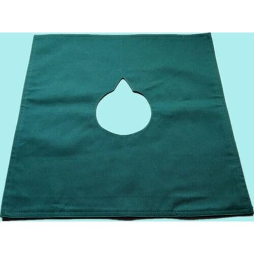 60X60CM Reusable Drapes Hole Dental Apron Bib Cotton Two Layer Clothe Towel Mouth Teeth Whitening