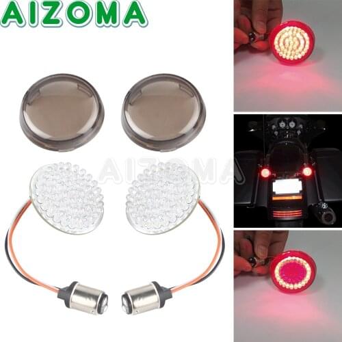 Motorcycle Red 1157 LED Turn Signal Light Lamp For Harley Sportster Dyna Road King Street Electra Glide FLTR FLHT FLHX FLHR FLTR