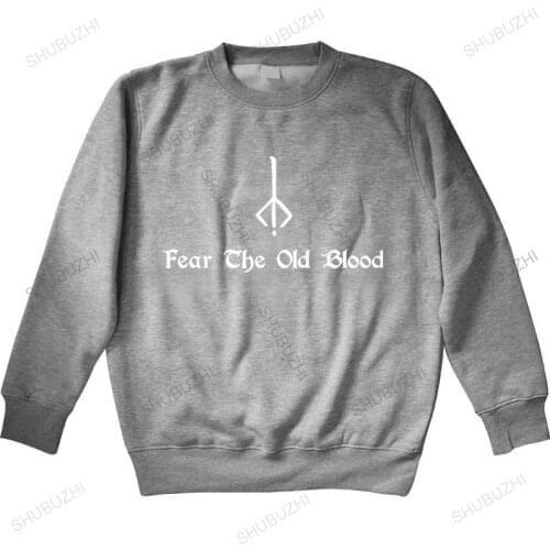 Brand hoodie homme cotton sweatshirt fashion Bloodborne hoodies Fear The Old Blood MENS Dark Souls 3