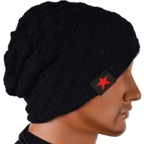 New Fashion Men Knit Beanie Reversible Baggy Cap Skull Chunky Winter Hat FS99