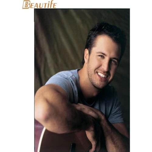 New Arrival Luke Bryan Poster Cloth Silk Poster Home Decoration Wall Art Fabric Poster Print 30x45cm,40X60cm.50X75cm,60X90cm