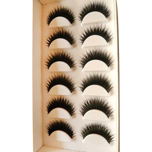 OutTop Eyelash 6Pairs/Lot Eyelashes Handmade Natural False Eyelashes Long Natural Party Eye Lashes Extensions 2019 May20