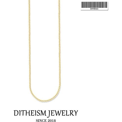 Venezia Gold Chain Link Necklace,2018 Fashion Jewelry Trendy Ethnic Gift In 925 Sterling Silver Jewelry For Men Women Boys Girls