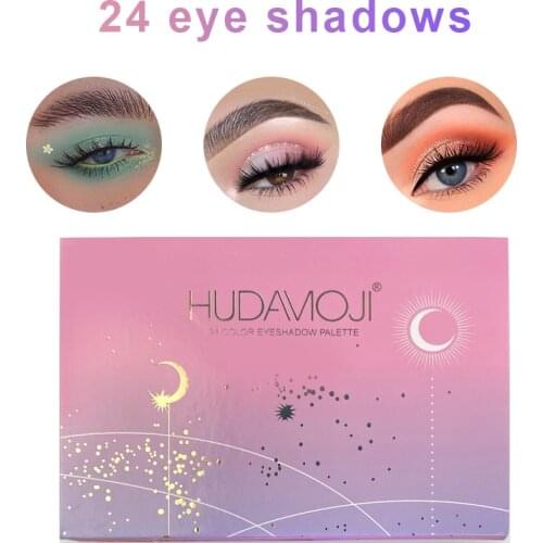 48/24/18 Colors Eyeshadow Palette Highlight Glitter Shimmer Matte Beginner Eyes Makeup Gorgeous Eye Shadow Color Board TSLM1