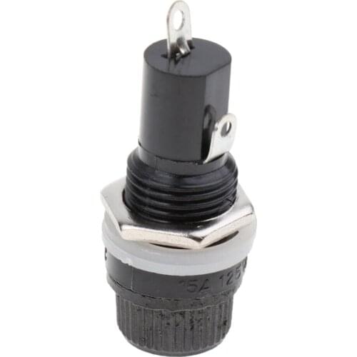 Perfeclan 10 Fuse Holder Chassis/Panel Mount Glass Tube Fuses 5x20mm 15A 10A