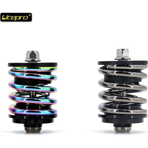 Bicycle Titanium Alloy Spring Rear Shock Absorber Shock Absorber for BMX Bike Parts 3 Colors Amortiguador Bicicleta