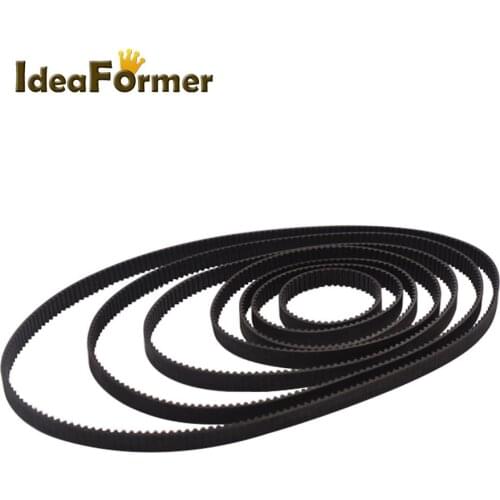 GT2 Closed-Loop Timing Belt Rubber GT2 Belt 2GT 6mm 160 188 200 600 610 810 976 2270mm For 3D Printers Synchronous Belts Parts