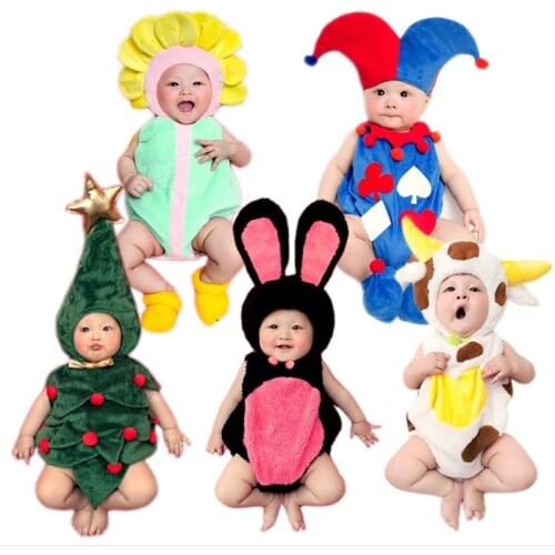 Sharely Sheep Kids Baby Girl Boy Photo Shoot Cartoon Hat+Rompers Outfits Sets Toddler Photography Clothes Birthday Cosplay Costu