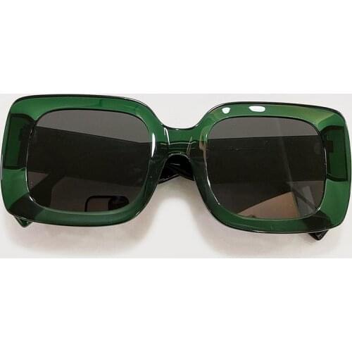 Brand Small Sunglasses Women Fashion Rectange Sun Glasses Men Vintage Green Black Eyewear Ladies Traveling Style UV400 Goggles