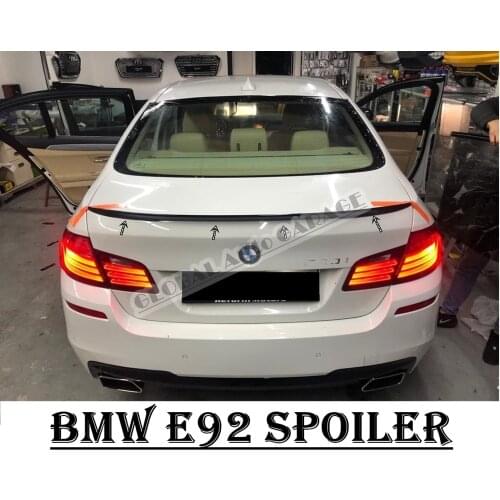 For Bmw 3 Series E92 Coupe 2006-2010 Spoiler Auto Accessory Universal Spoilers Car Antenna Piano Black For Car Styling Flaps