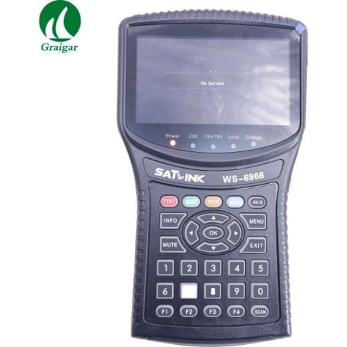 SATLINK WS-6966 DVB-S/S2 HD Spectrum analyzer Satellite Signal Meter Finder Support DISEQC 1.0,1.1,1.2 by Fast Shipping