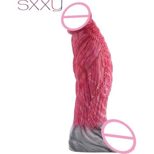 SXXY Curve Realistic Dildo with Glans Animal Monster Penis Deep Texture Anal Sex Toys for Adults 18 Erotic Intimate Products