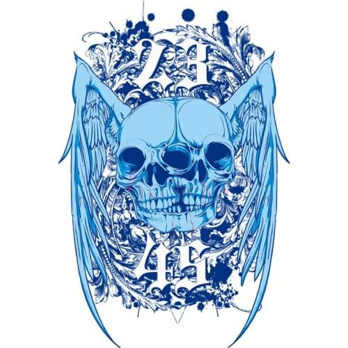 Skull Patches for Clothing Halloween Iron on Transfer for Clothes Diy Thermoadhesive Stickers Appliques