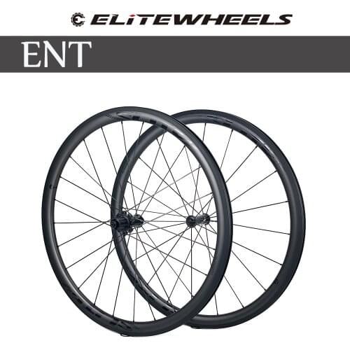 ELITEWHEELS ENT Road Bike Carbon Wheelset 700c UD Matte Bicycle Wheels Tubeless Ready UCI Quality Carbon Fiber Rims For Cycling