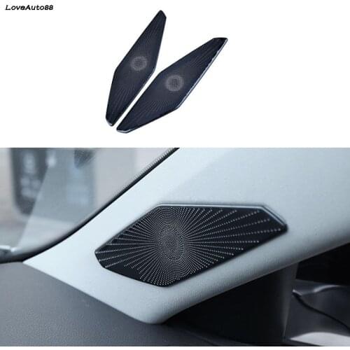A Pillar sound horn Cover Sound Frame Decoration Trim interior accessories For Volkswagen VW Jetta MK7 2019 2020 2021