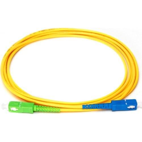 10PCS/bag SC APC-SC UPC 3M Singlemode Simplex fiber optic patch cord SC 3M 3.0mm FTTH fiber optic jumper Cable