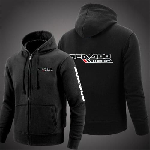 2021 Autumn Hoodies Men Sea Doo Seadoo Moto Casual Hip Hop Harajuku Long Sleeve Hooded Sweatshirts Mens Zipper Jacket Man Hoody