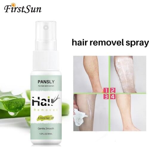 3pcs Hair Removal Treatment Spray SprayAway Painless Depilatory Cream Public Private Parts Leg Bikini Body Face Hair Remover
