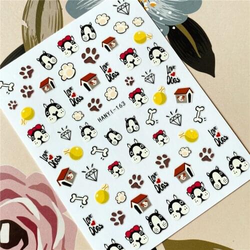HANYI-314-315 Animal Bird Ladybug Giraffe 3D Back glue Nail decal Nail sticker Nail decoration Nail art Nail tool Nail ornament