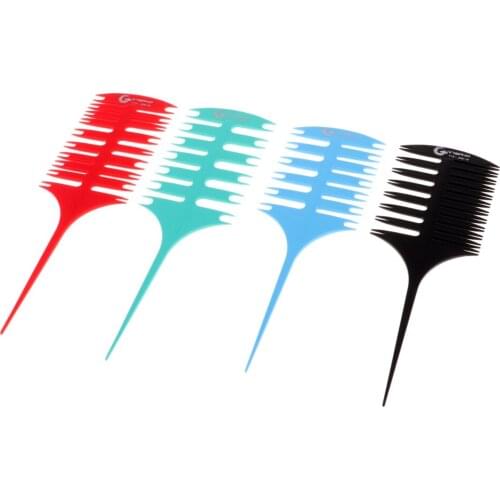 4Pcs/lot Hair Weaving Highlighting Microbraiding Foiling Sectioning Combs