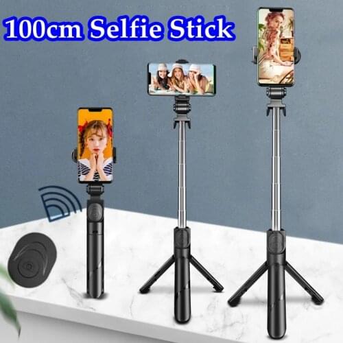 70cm 100cm Bluetooth selfie stick tripod for Mobile Phone Holder retractable Mini palo selfie selfie stick For Live broadcast