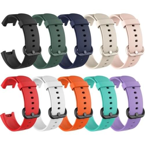 9 Colors Silicone Strap Band For Mi Watch Lite/Redmi Watch Accessories Fashion Sport Adjustable Wrist Band Breathable Watchband