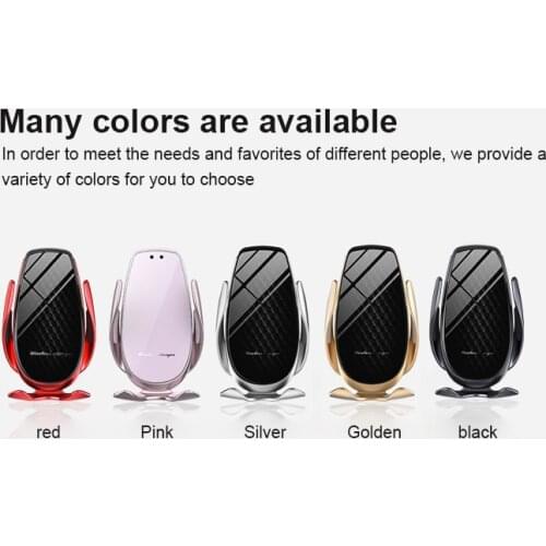 Automatic Clamping Infrared Auto Induction Car Wireless Charger Stand Fast Charging Wireless Car Charger Iphone Mount