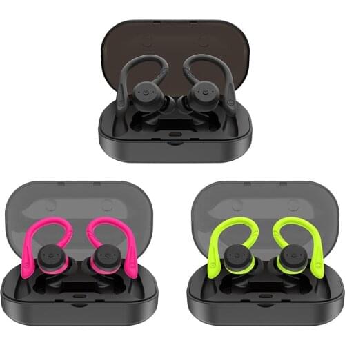 BE1018 Bluetooth 5.0 TWS Wireless Earphone IPX7 Waterproof Ear-mounted In-ear Noise Reduction Ear Plugs With Micr Charging Box