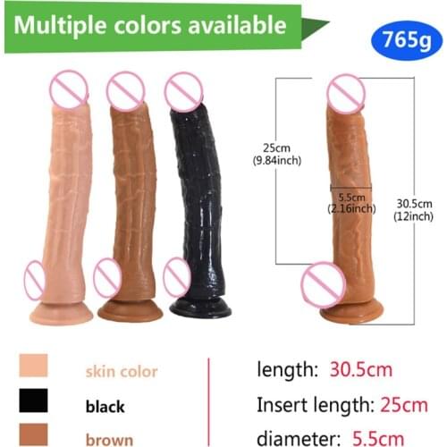 Sex Shop 12inch Huge Dildo With Suction Cup Realistic Big Dildo For Female Masturbator Giant Penis G Spot Stimulation Adult Toys