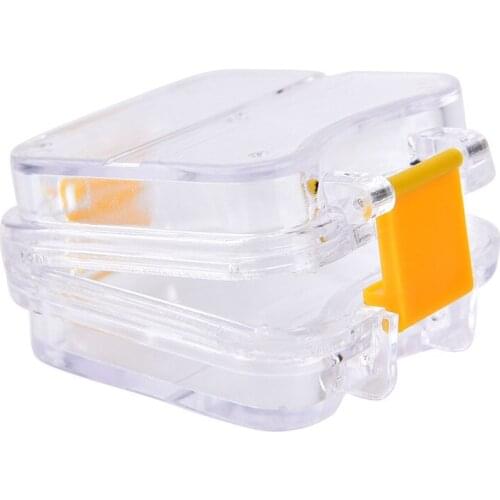 Artificial Denture Bath Box Case Dental False Teeth Storage Box With Hanging Net Container Plastic Tooth Organizer