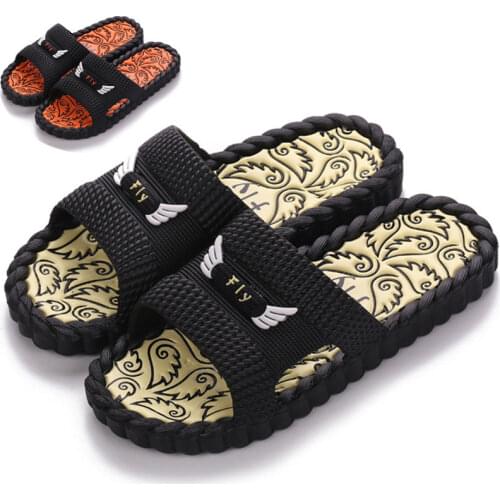 Korean version of slippers mens bathroom bath anti-slip odor couple home soft-soled slippers home slippers house slippers men