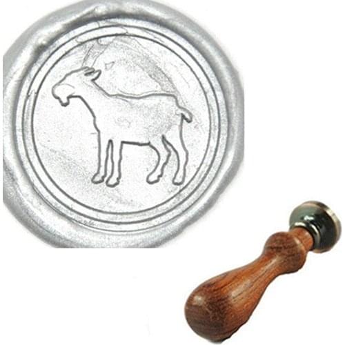 Vintage Goat Custom Picture Logo Wedding Invitation Wax Seal Sealing Stamp Sticks Spoon Gift Box Set Kit
