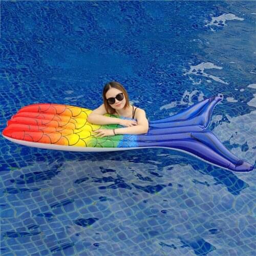 Inflatable swimming pool floating bed hammock mermaid tail floating row general swimming pool party swimming pool accessories#WW