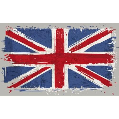 20pcs UK Flag Military Badge Washable Heat Transfer Stickers Vinyl Patches Iron On Patch For Clothing Dress Jacket Tee Patchwork