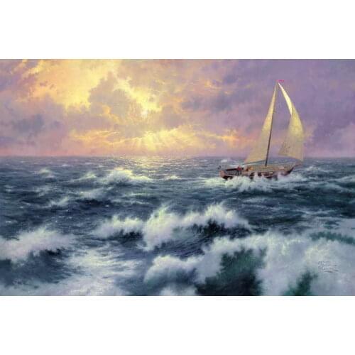 Perseverance Thomas Kinkade HD Canvas Print Living Room Bedroom Wall Pictures Art Painting Home Decoration No Frame