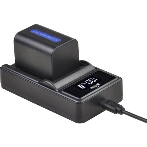 NP-FH70 Battery + LED USB Charger for Sony NP-FH70 H Series Sony NP-FH30 FH40 FH50 FH100 A230 A330 A290 A380 DVD650
